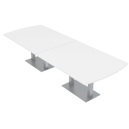 Skutchi Designs 45 in W, 144 in L, 29 in H, Engineered Wood Top, White HAR-AREC-46X143-DOU-XD09